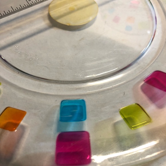 Vintage Colourful Tradewind Bay 4 , 12oz Margarita Glasses with 12” Plate - Picture 10 of 13